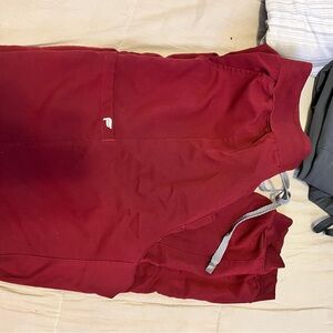 Fabletics Burgundy Scrubs set